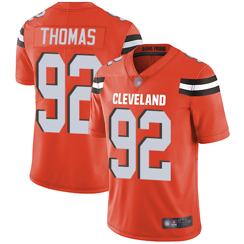 Cleveland Browns Chad Thomas Men Orange Limited Jersey #92 NFL Football Alternate Vapor Untouchable->cleveland browns->NFL Jersey